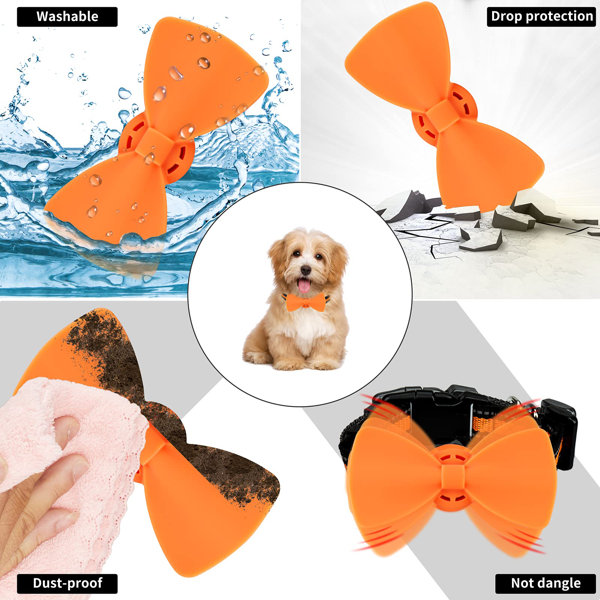 Kudos Airtag Dog Collar, Reflective Nylon Pet Collar With Silicone Case For Apple Airtags, Cute